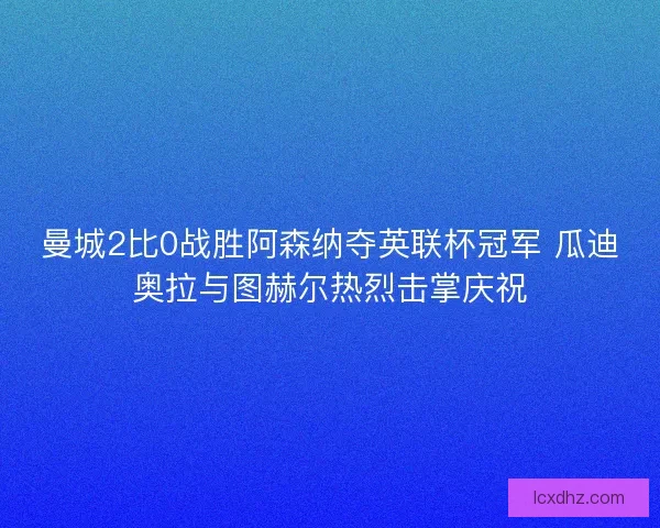曼城2比0战胜阿森纳夺英联杯冠军 瓜迪奥拉与图赫尔热烈击掌庆祝